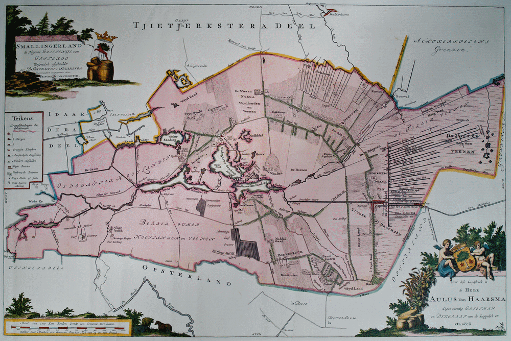 Schotanus-Halma kaart 1718